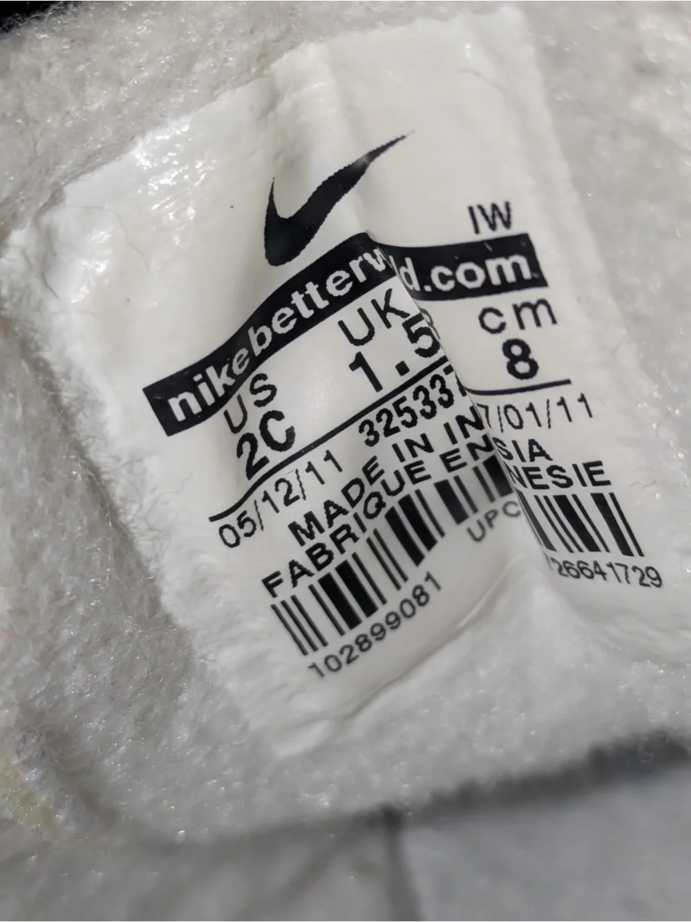 Nike Air Force 1 Crib Baby Booties